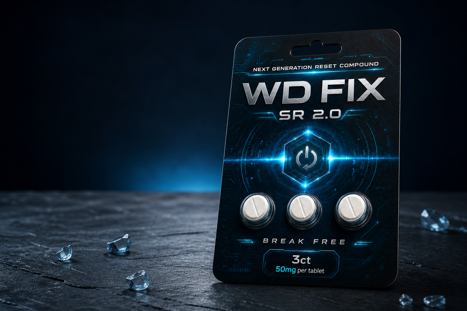 WD FIX 3ct pack on a dark studio surface